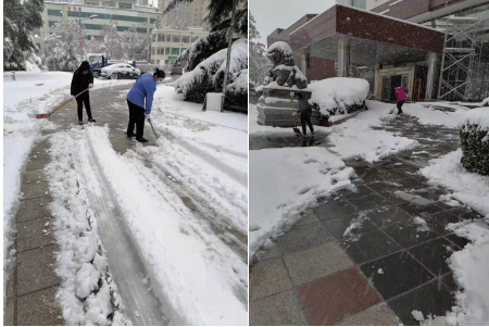 連心物業(yè)人  雪寒人心暖